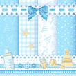 Child seamless. Blue