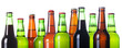 Frosty bottles of beer