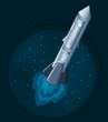 Rocket in space