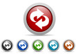 rotate vector icon set