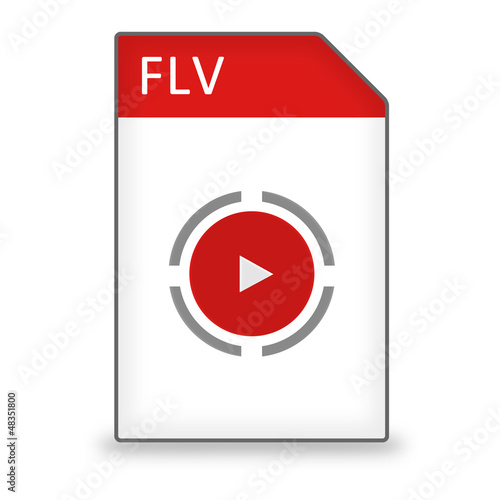 Illustration: Dateityp Icon FLV Dateityp Icon FLV