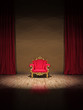 Barock Polsterstuhl auf Theater Show Bühne