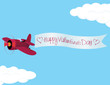Valentine´s Day Plane