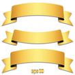 Set of gold ribbons, tapes - Goldene Banderole Sammlung