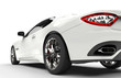 Modern Design Fast White Car