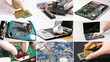 Video: Collage of computer (laptop) hardware and components Collage of computer (laptop) hardware and components