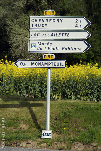 Photo: panneau routier panneau routier