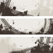 Tire track banners