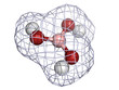 Boric acid molecule (H3BO3), chemical structure.