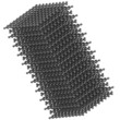 Graphite crystal structure. Graphite is the main component of le