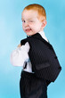 Funny red-haired boy