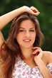 Young beautiful woman enjoy summer