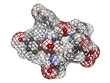 Gluten exorphin A5 molecule, chemical structure.