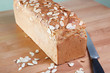 Fresh baked loaf of gluten free almond bread