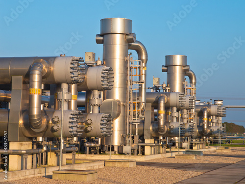 Photo: natural gas processing site natural gas processing site
