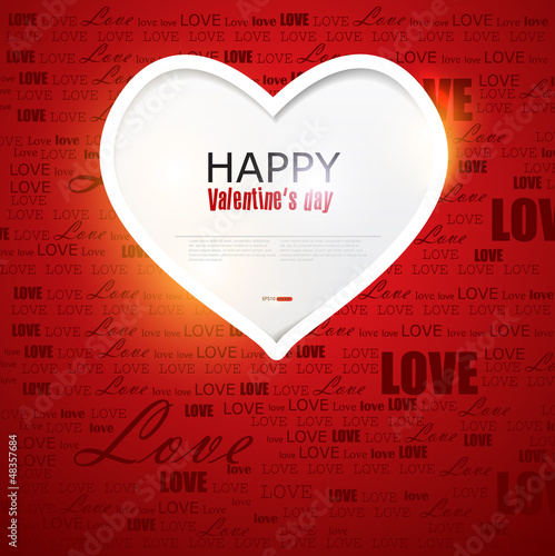 Vector: Gift card. Valentine's Day. Vector background Gift card. Valentine's Day. Vector background