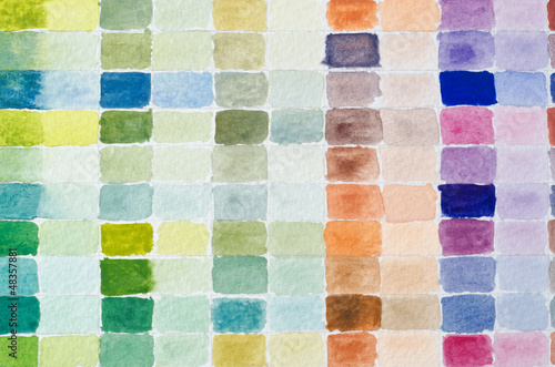 Photo: Watercolour Paint Chart Watercolour Paint Chart