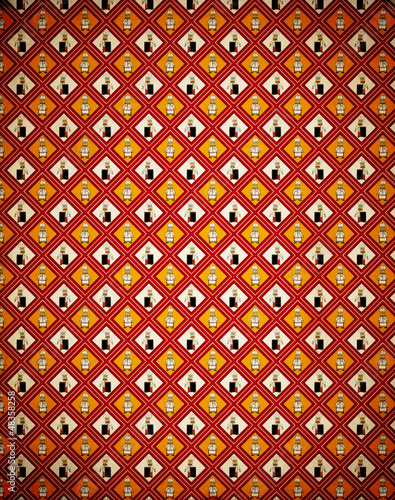 Illustration: Menu Vintage Pattern Page Menu Vintage Pattern Page