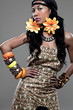 African-american fashion model.