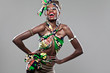 African-american fashion model.