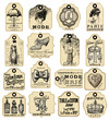 16 french retro labels