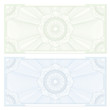 Voucher / coupon. Guilloche pattern