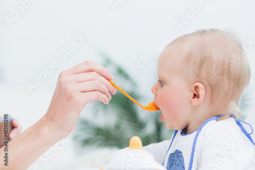 Photo: Baby eating Baby eating
