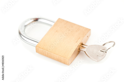 Photo: Key in padlock Key in padlock