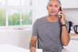 Photo: Man calling someone Man calling someone