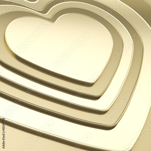 Illustration: Heart shape composition as festive background Heart shape composition as festive background