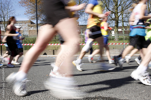 Photo: Marathon runners, motion blurred Marathon runners, motion blurred