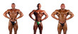 bodybuilders flexing