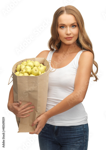 Photo: woman with bag woman with bag