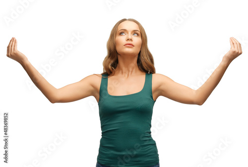Photo: woman practicing yoga woman practicing yoga