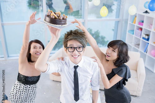 Photo: Reaching for cake Reaching for cake