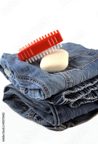 Photo: Jeans Bürste Seife Jeans Bürste Seife