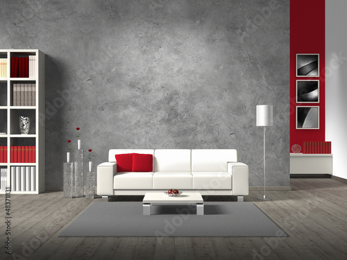 Illustration: modernes wohnzimmer modernes wohnzimmer