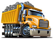 Vector Cartoon Dump Truck