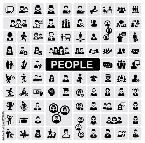 Vector: people icons people icons