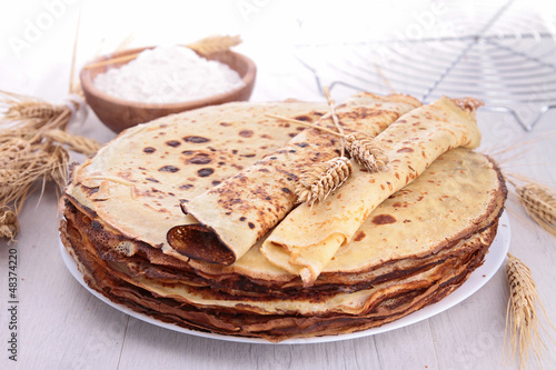 Photo: crepe and ingredients crepe and ingredients