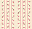 Striped retro floral seamless