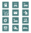 Vector: Car service icons | TEAL series Car service icons | TEAL series
