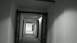 Walking down a hotel corridor