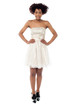 Beautiful young black woman in party wear
