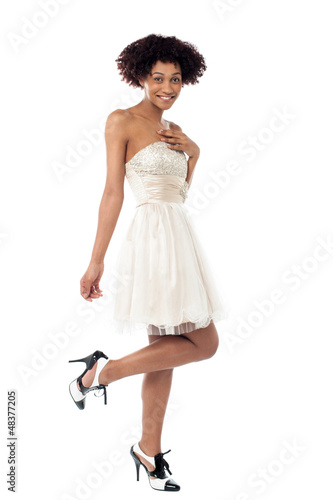 Photo: Pinup style portrait of a beautiful fashion model Pinup style portrait of a beautiful fashion model