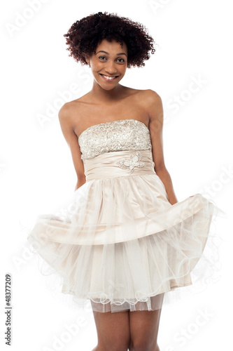 Photo: Beautiful vivacious woman with a lovely smile Beautiful vivacious woman with a lovely smile