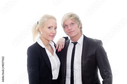 Photo: business couple hugging business couple hugging