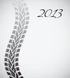 Vector: road tire track with special design, 2013 background road tire track with special design, 2013 background