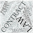 Contract law Disciplines Concept