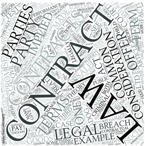 Vector: Contract law Disciplines Concept Contract law Disciplines Concept